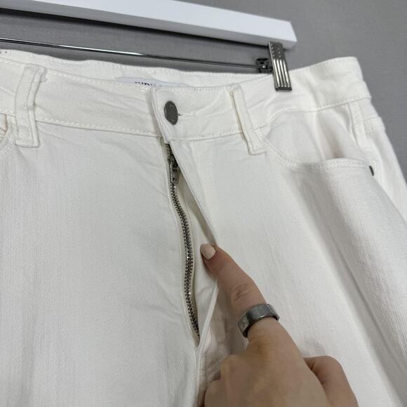 Judy Blue Slim Boot Jeans Womens 16W White High Rise Denim Retro Hippie Boho - Picture 3 of 14